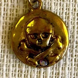 Mad Coin | Jewelry | Mad Coin By Rachel Abroms Gold Necklace Skull 